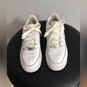 Nike Air Force 1 White Leather Sneakers